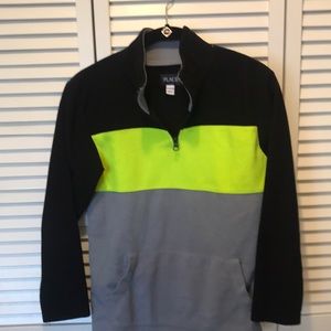 Place fleece size L 10/12 black, grey, and lime‎ green good used condition